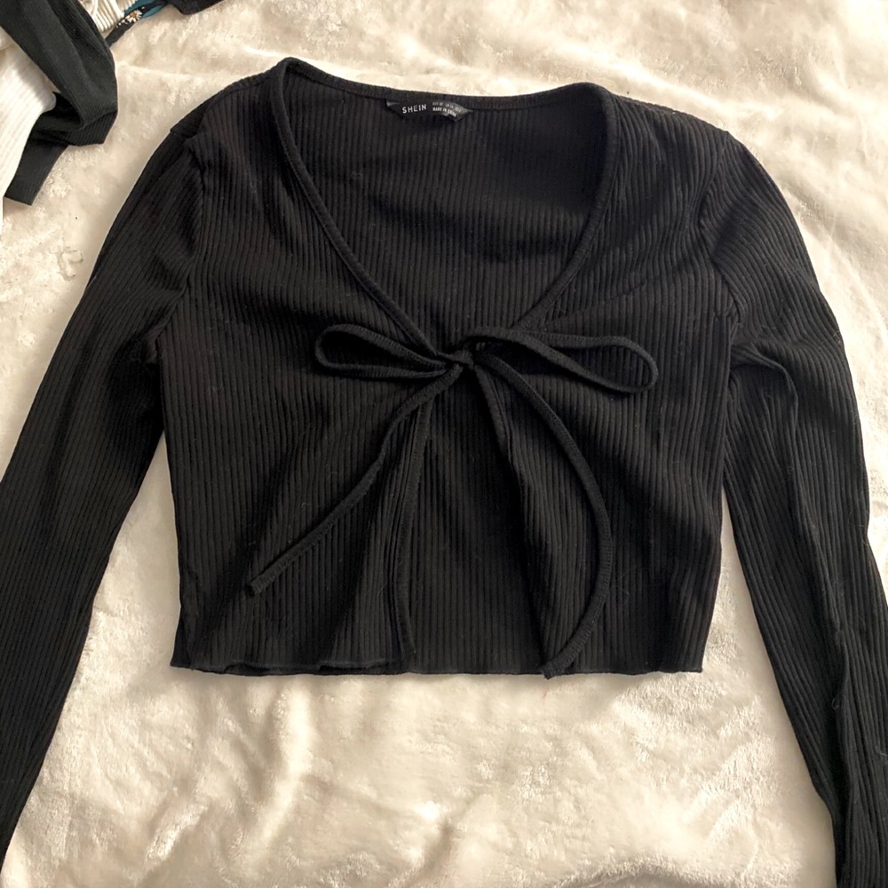 Front tie long sleeve